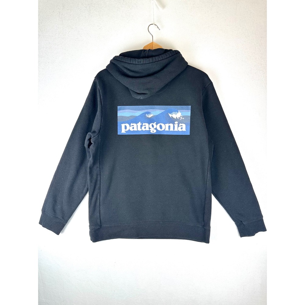 Patagonia Uprisal Wave Logo Pullover Fleece Hoodie Sweatshirt Unisex Gorpcore